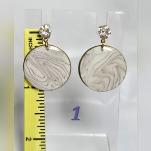 #183/184/185- Chic Swirl Pattern Earrings with Crystal Accents